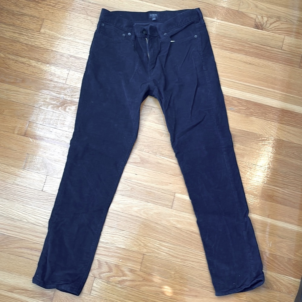 Jcrew 484 Slim Corduoroy Pant in Indigo Wash